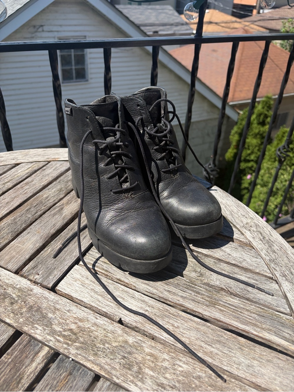 Camper Black Gore-Tex Leather Boots